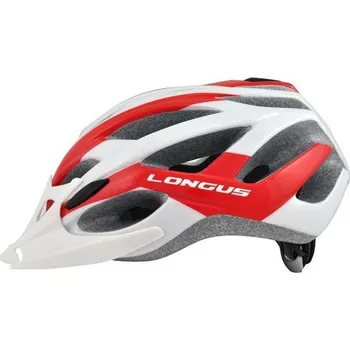 Cyklistická přilba Přilba LONGUS Aviax bílo/červená inmold L-XL/58-61