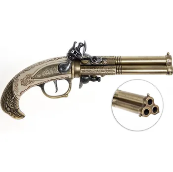 Replika zbraně Trojhlavňová pistole - 2