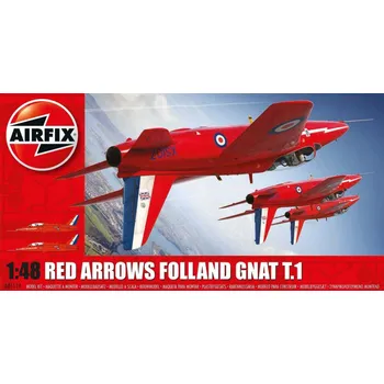 Plastikový model Airfix Red Arrows Folland Gnat T.1 1:48