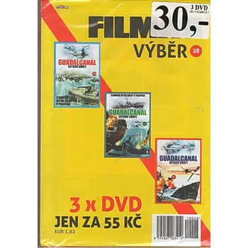 DVD film Guadalcanal Ostrov smrti 3x DVD (Filmag výběr č. 28)
