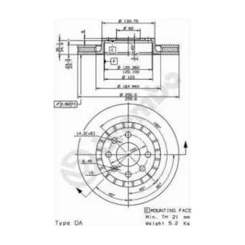 Brzdový kotouč BREMBO 09.5148.24