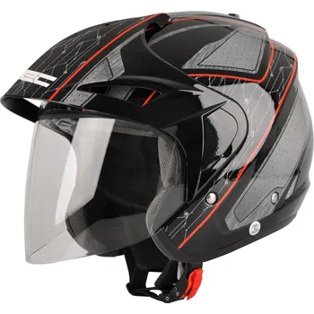 Helma na motorku W-Tec NK-629 černá/červená