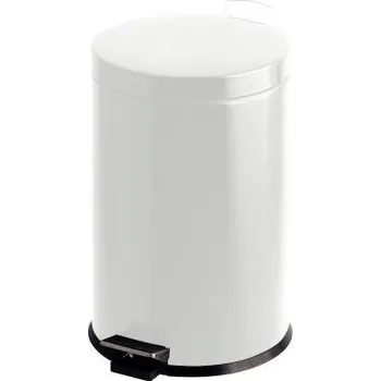 Odpadkový koš Nášlapný odpadkový koš 5 l - bílý