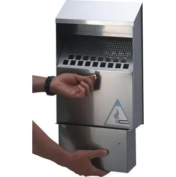 Popelník Popelník na zeď z nerezavějící oceli 4l