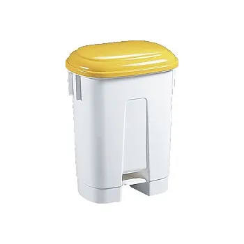 Odpadkový koš Plastový odpadkový koš Sirius 60 l - žluté víko