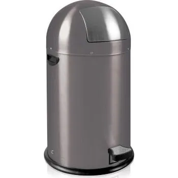 Odpadkový koš Odpadkový koš s kovovou vložkou - nášlap šedý