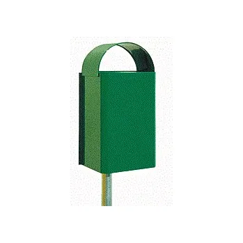 Odpadkový koš Koš se odklopnou stříškou - zelený 40 l