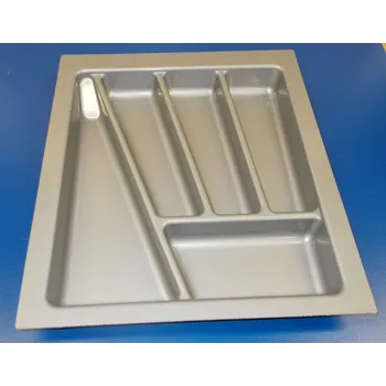 Příborník do zásuvky příborník 45 šikmý , š.metalíza, rozměr 380x430mm