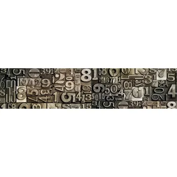 Fototapeta Samolepicí fototapeta na kuchyňskou linku Číslice KI260-077 / Fototapety do kuchyně Dimex (260 x 60 cm)