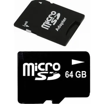 Sada domovního alarmu Paměťová karta 64 GB microSD SDHC +adapter