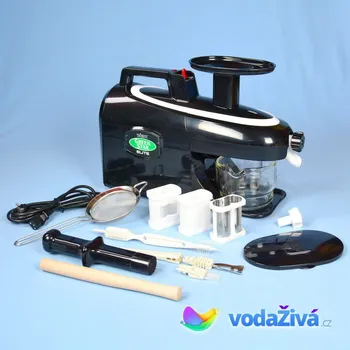 Odšťavňovač Green Star Elite - černý - dvouhřídelový odšťavňovač - Tribest GSE-5010 + 2x eBook o šťávách (900Kč) + Doprava ZDARMA Tribest (Jižní Korea)