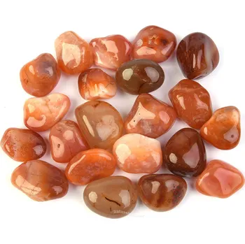 Přírodní kámen Achát oranžovohnědý troml vel.L (Brazílie)