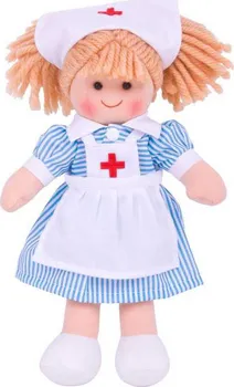 Panenka Bigjigs Toys Nancy zdravotní sestřička 25 cm