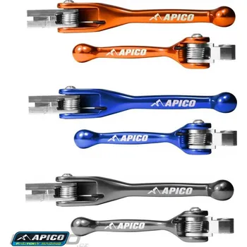 Výklopné páčky APICO Flexi Levers KTM SX SXF EXC 14-26 / HQ FC TC 22-.. Brembo + Brembo Modrá
