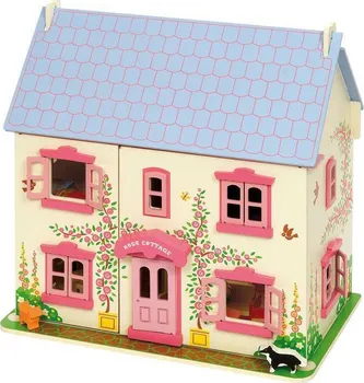 Domeček pro panenku Bigjigs Toys Dřevěný domeček pro panenky