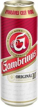 Pivo Gambrinus 10° 0,5 l plech