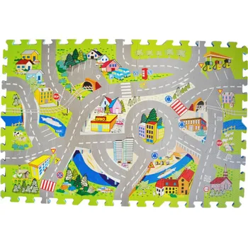 LC Pěnové puzzle Silnice se značkami