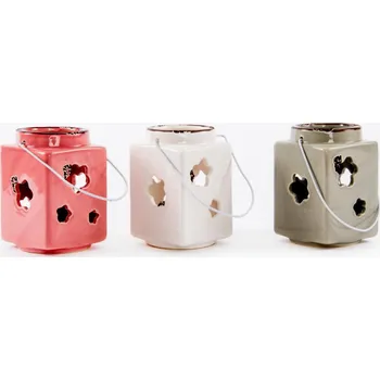 Svícen Keramický svícen "FLOWERS II" 9x9x13/3b.