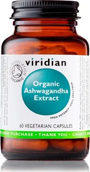 Přírodní produkt viridian Organic Ashwagandha extract 60 cps.