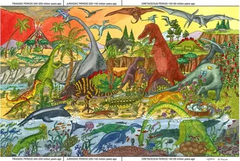 Puzzle Bigjigs Toys Dřevěné puzzle dinosauři 48 dílků