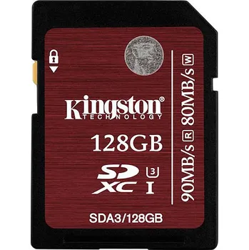 Paměťová karta Kingston SDXC 128 GB UHS-I U3 (SDA3/128GB)