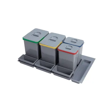 Odpadkový koš Sinks Practiko 900 2x 15 l + 2x 7 l