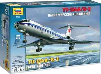 Plastikový model Zvezda Tupolev Tu-134B 1:144