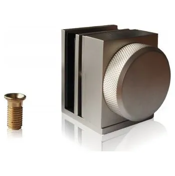 Dveřní kování M&T Západka na skleněné dveře, Ms mosaz natural, tl. 8 - 10 mm sklo