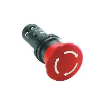 vypínač tlačítko STOP 40mm CE4T-10R-01 ABB /1SFA619550R1041/
