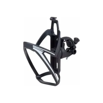 Košík na láhev PRO-T košík na láhev na řidítka černá - bílá