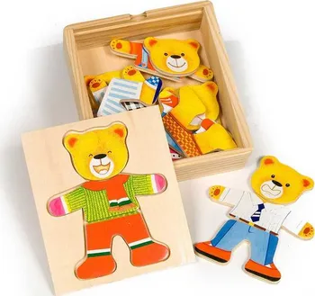 Bigjigs Toys Oblékací puzzle Pan Medvěd