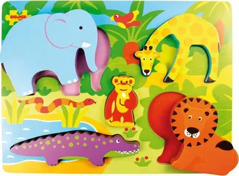 Puzzle Bigjigs Toys Vkládačka safari