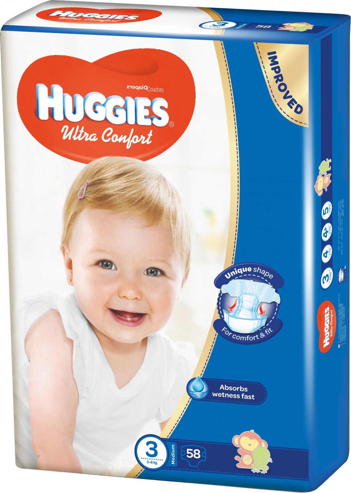 Huggies Ultra Comfort Jumbo vel. 3 58 ks od 250 Kč - Zbozi.cz