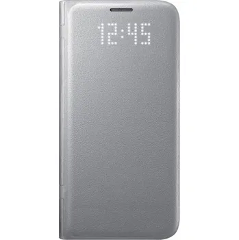 Pouzdro na mobilní telefon Samsung LED View Cover pro Galaxy S7 stříbrný [EF-NG930PSEGWW]