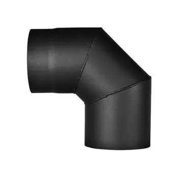 Kouřovod ABX koleno stavitelné 0-90°/ 130mm (síla 1,5mm) - černá