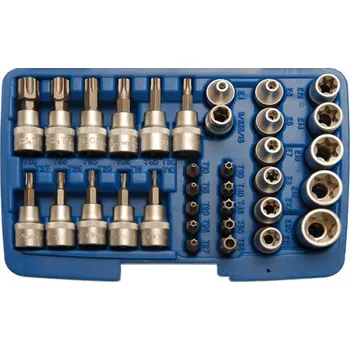 Gola hlavice Hlavice pro T a E-profil 3/8", sada 34 dílů