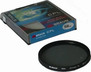 Braun StarLine C-PL 62 mm polarizační filtr