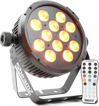 Světelný efekt BeamZ LED FlatPAR 12x12W RGBAW+UV, IR, DMX, černý