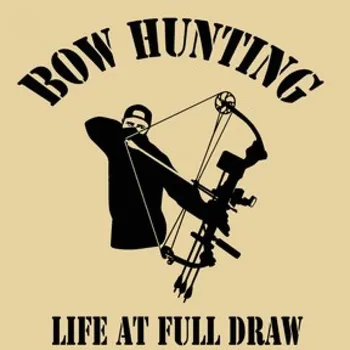 Samolepka Bowhunting - střelec USA -15x14cm