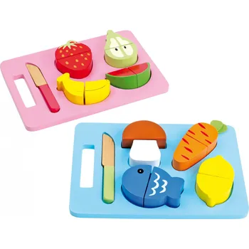 Hra na obchod Legler Dřevěné krájení Ovoce, zelenina, ryby