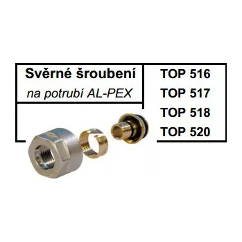 rozdělovač topení Svěrné šroubení 3/4" EK x 16/12 TOP 516
