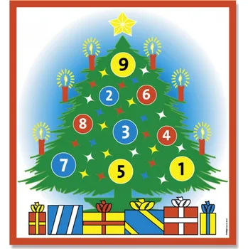 Vánoční dekorace Terč Vánoční stromeček - 63x63 cm