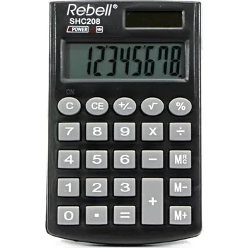 Kalkulačka Kalkulačka Rebell RE-SHC208 BX, černá, kapesní, osmimístná
