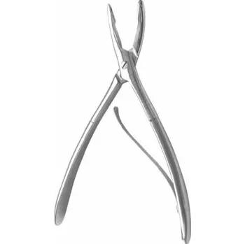 Kleště Medin Luer kleště štípací na kosti zahnuté š.6mm. L=15.0cm