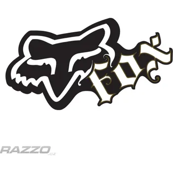 Samolepicí dekorace na vozidlo Nálepka FOX Racing Switch Sticker 4" Black