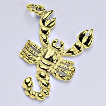 Přívěsek Zlatý přívěsek, znamení zvěrokruhu štír, žluté zlato,14 kt, P 941