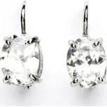 Zlaté náušnice, bílé i žluté zlato, čirý zirkon, náušnice se zirkony, NK 1242