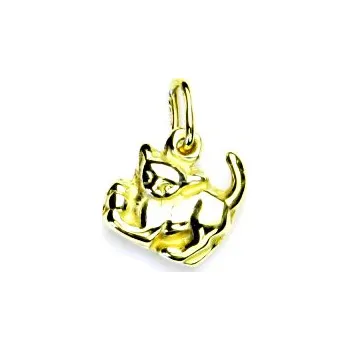 Přívěsek Zlatý přívěsek, žluté zlato, kotě, přívěšek ze zlata, kočka, 1,72 g