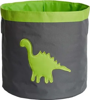 Store it Úložný koš velký šedá se zeleným dinosaurem