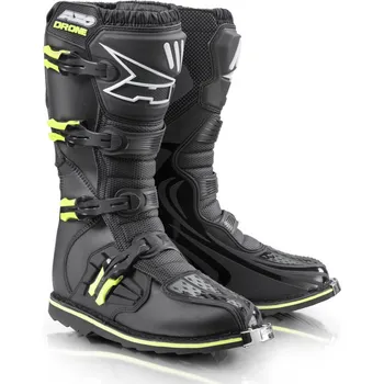 Moto obuv AXO Drone Limited Edition černá/fluo žlutá
